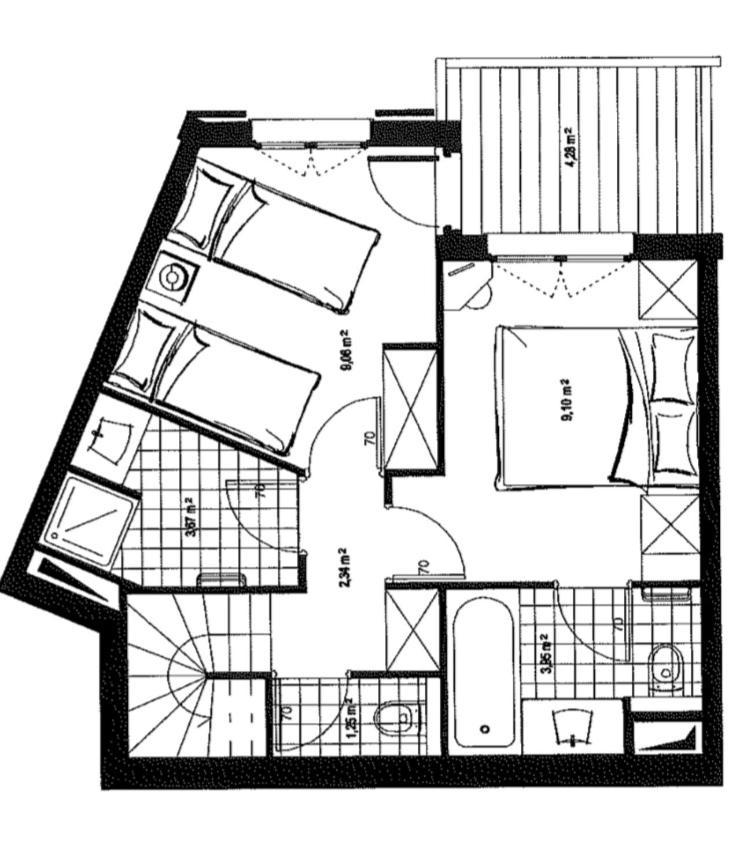 L'Ekrin Des Arcs - Arc 1950 Le Village - Duplex 6-8 Pers Les Arcs  Kültér fotó